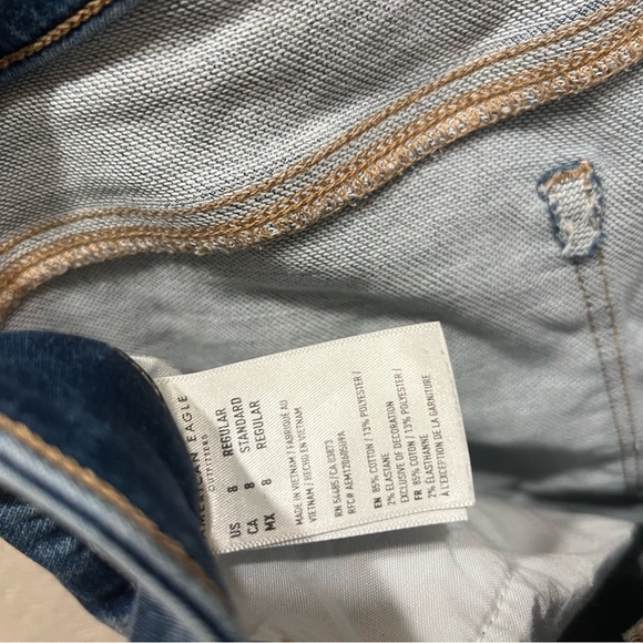 American Eagle Outfitters Ripped Blue Skinny Jeans - Picture 4 of 5